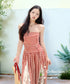 Gingham Sheer Dress